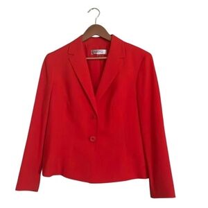 12P Kasper Orange Blazer - Vibrant & Versatile!